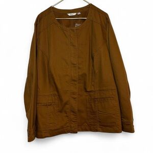 Liz Claiborne Dark Khaki Field/Utility Coat